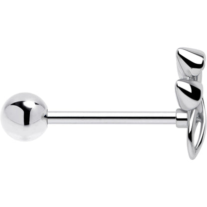 Trippy Mushroom Trio Barbell Tongue Ring
