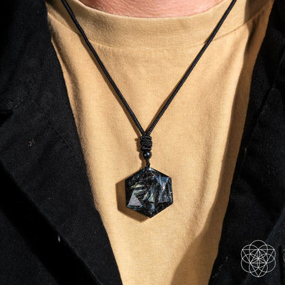 The Arfvedsonite Deep Healing Pendant
