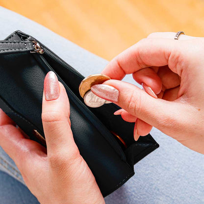 RFID Blocking Women's Leather Trifold Wallet